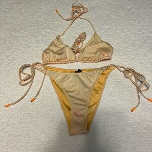 Orange Triangl Swimsuit